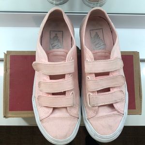 velcro pink vans